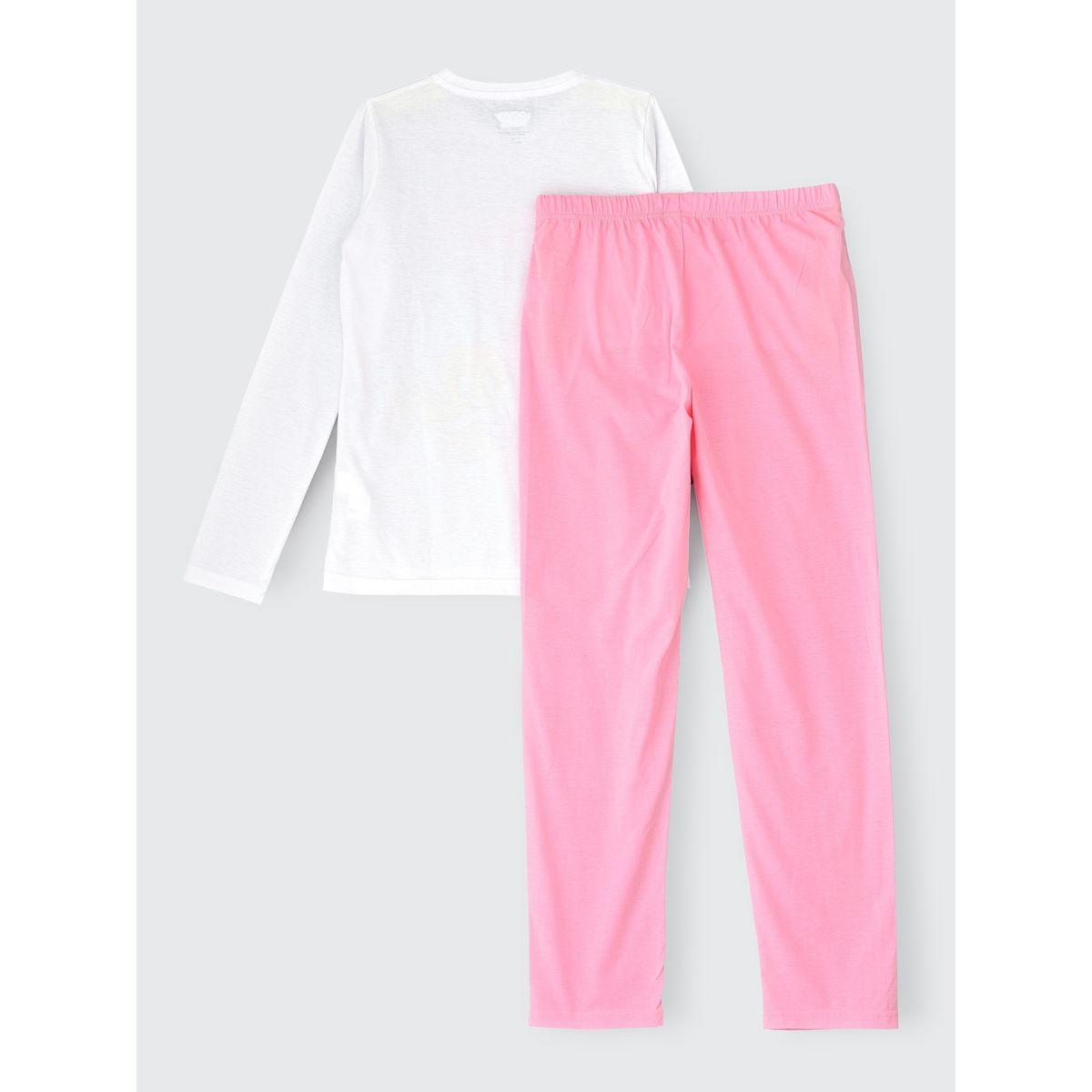 طقم من بنطال بيجاما مع تيشيرت بطبعة لوني تونز أوربان هُول × ستايلي-girls-clothing-nightwear-image-4