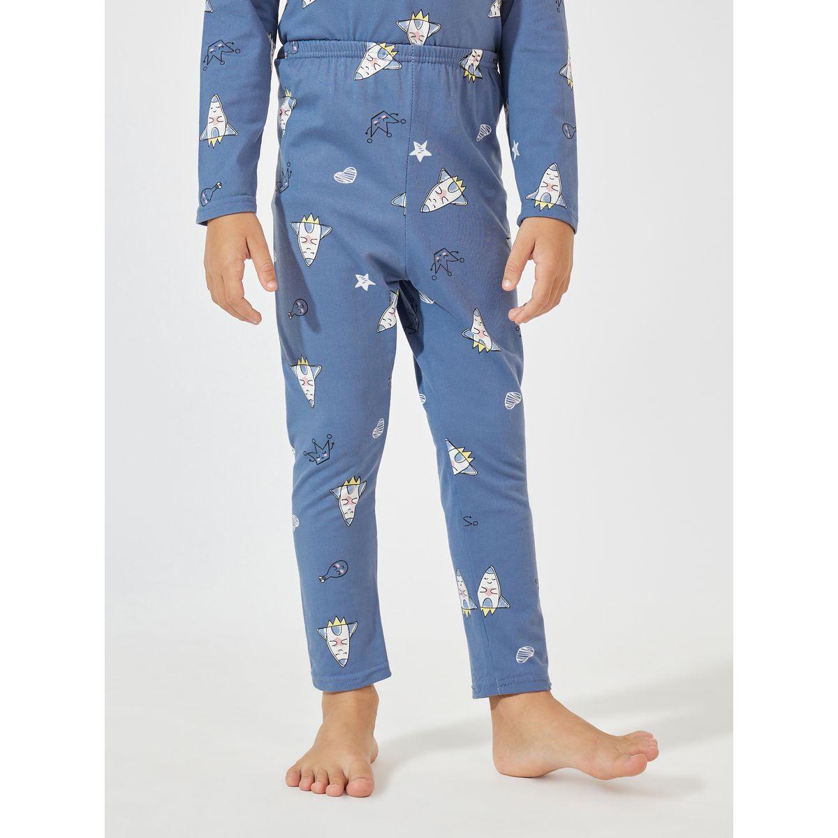 طقم من بنطال بيجاما مع تيشيرت بطبعة كارتون-boys-clothing-nightwear-image-5