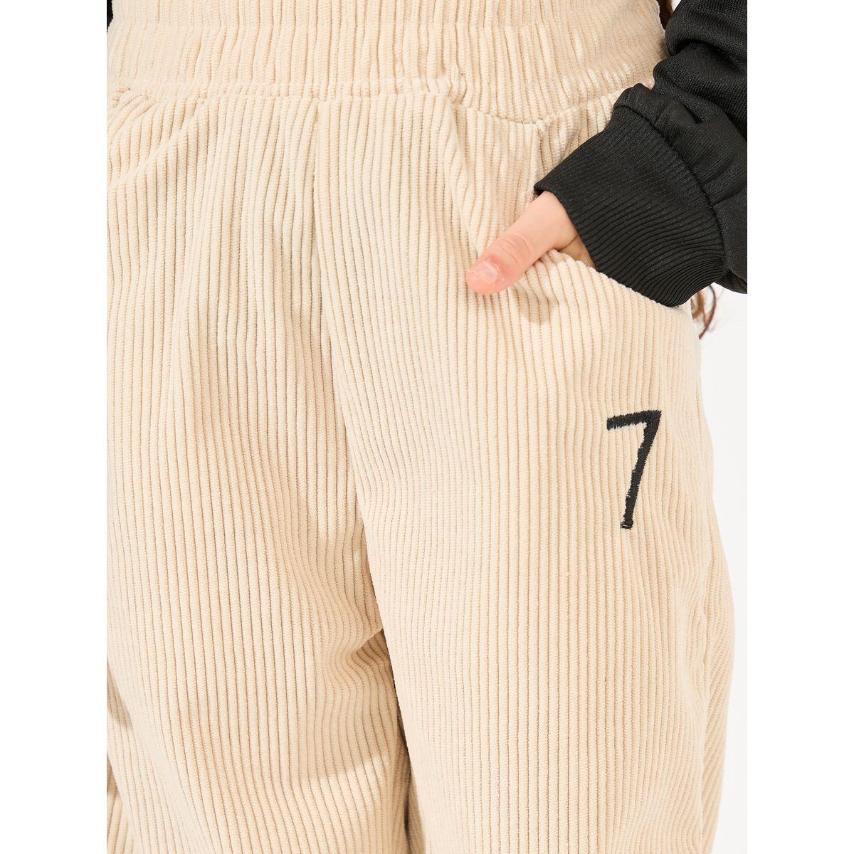 Styli Corduroy Slant Pocket Straight Leg Pants-girls-clothing-bottoms-trousers-image-4