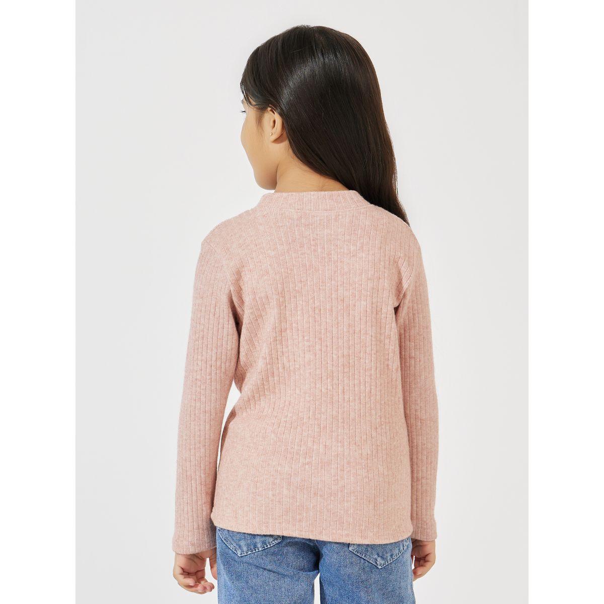 Styli Solid Embroidery Detail Rib Knit Thick Top-girls-clothing-blousesandshirts-image-4
