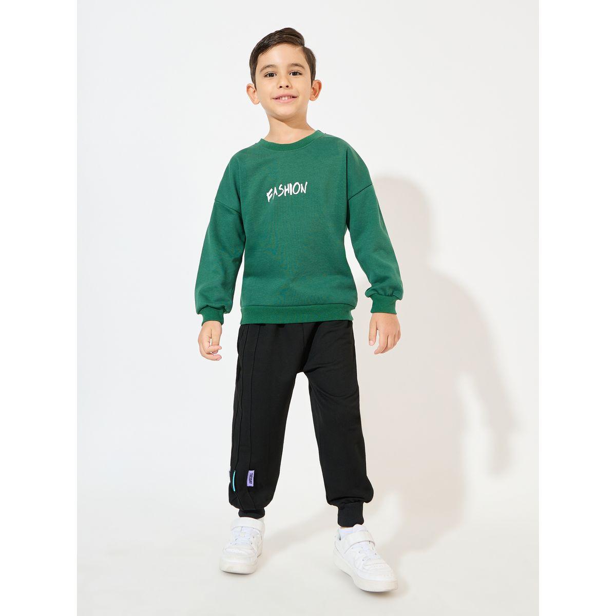 Styli Slogan Print Dropped Shoulder Sweatshirt-boys-clothing-winterwear-sweatshirts-image-3