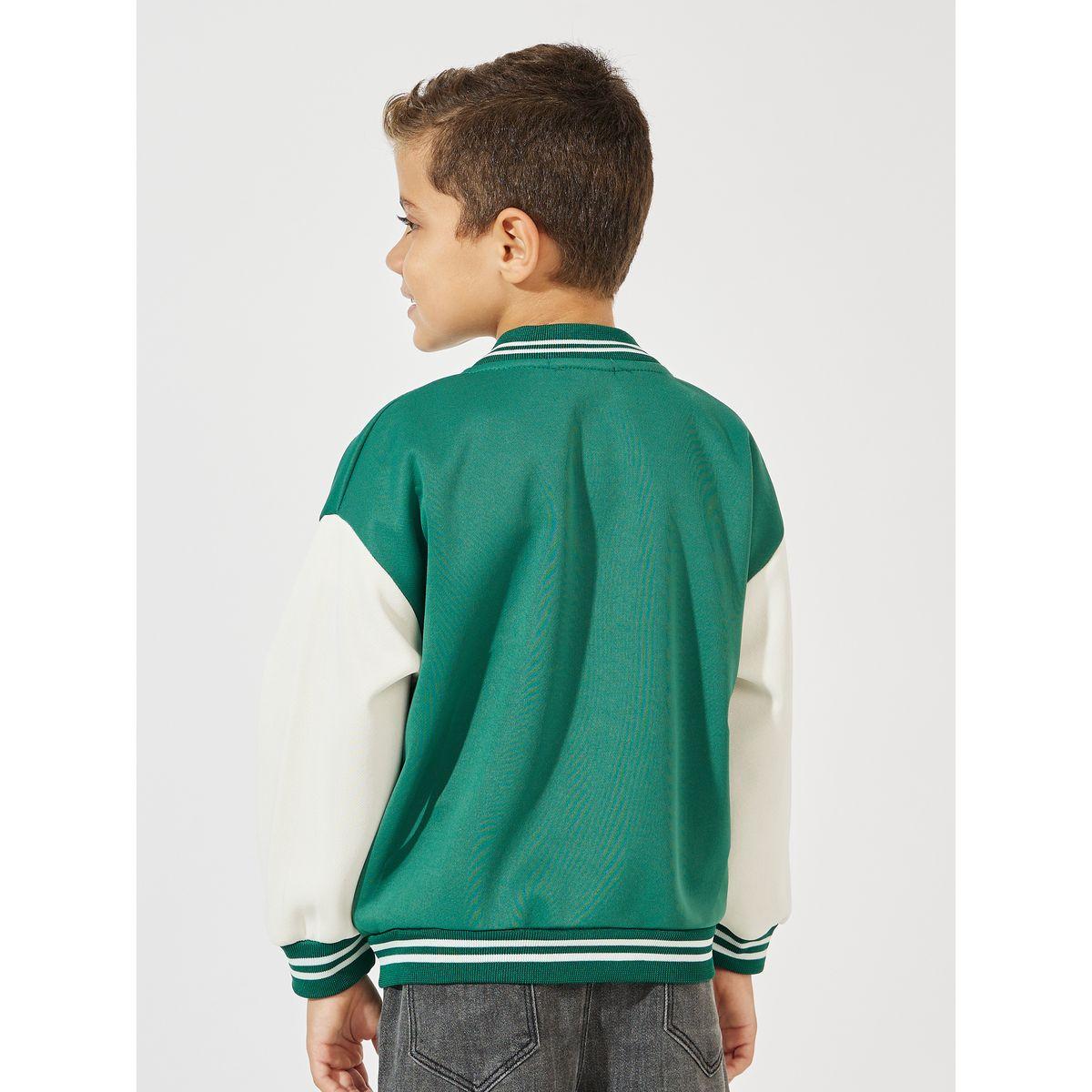 Styli Patch Detail Zipper Baseball Jacket-boys-clothing-jacketsandcoats-image-6