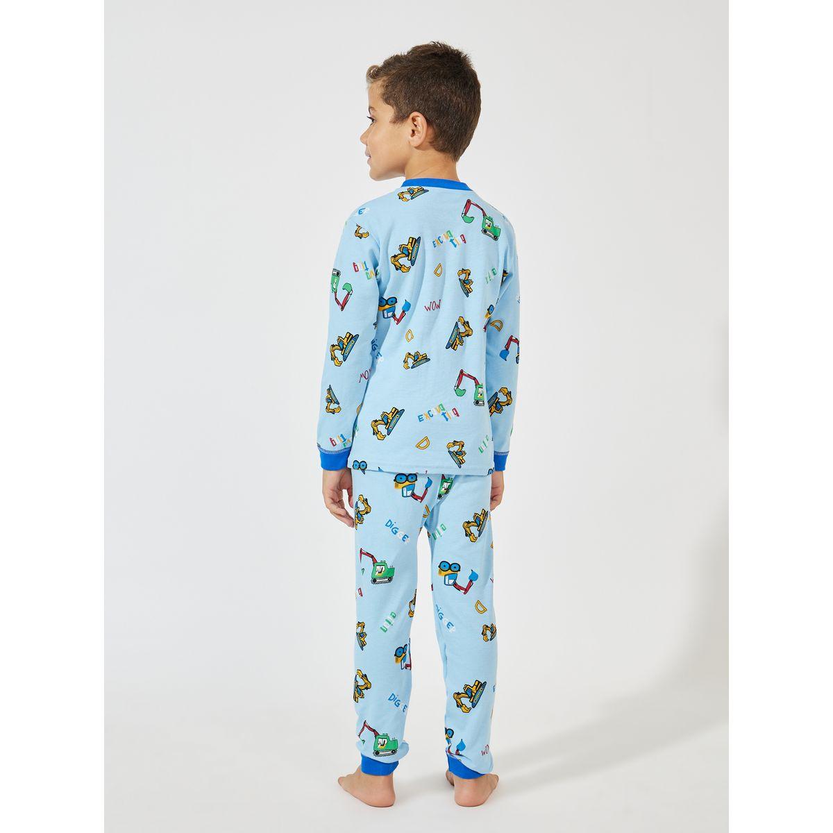 طقم من بنطال بيجاما مع تيشيرت باكمام طويلة-boys-clothing-nightwear-image-4