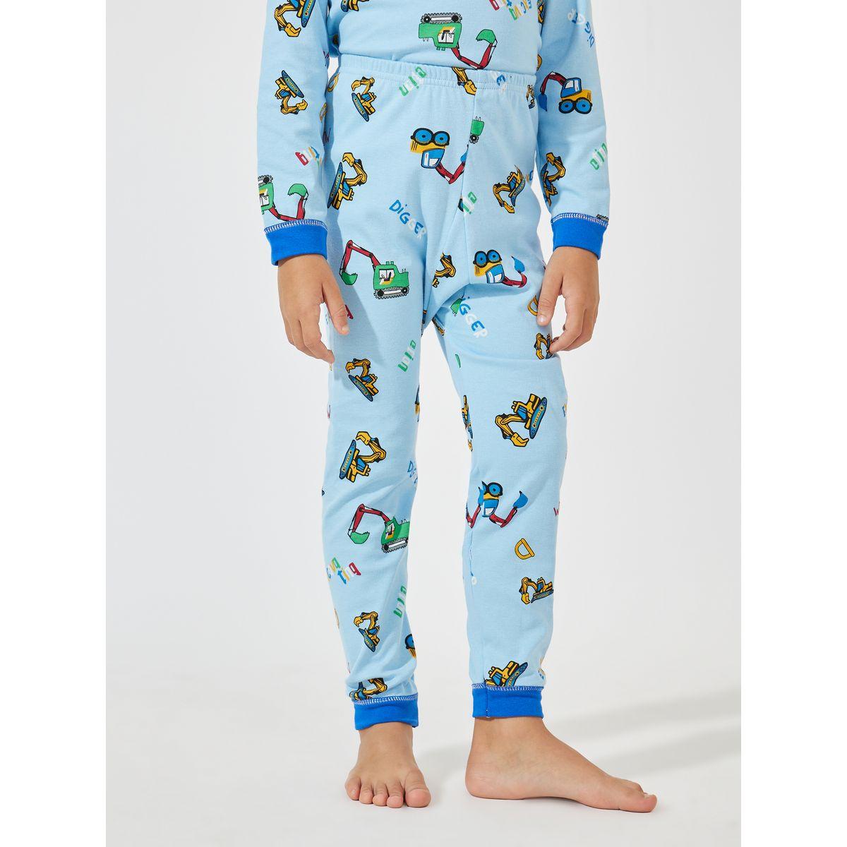 طقم من بنطال بيجاما مع تيشيرت باكمام طويلة-boys-clothing-nightwear-image-5