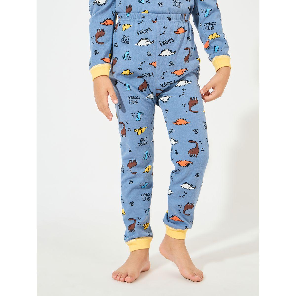 مجموعة من بنطال بيجاما مع تيشيرت قطن بطبعة ديناصور-boys-clothing-nightwear-image-5