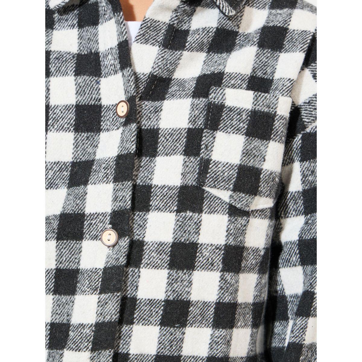 قميص بنمط مربعات مع جيب مرقع على الصدر-boys-clothing-shirts-image-3