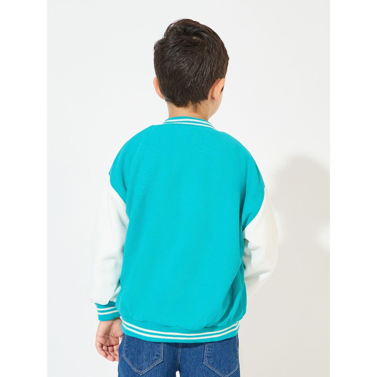 Styli Color Block Patch Detail Jacket with Snap Button-boys-clothing-jacketsandcoats-image-4