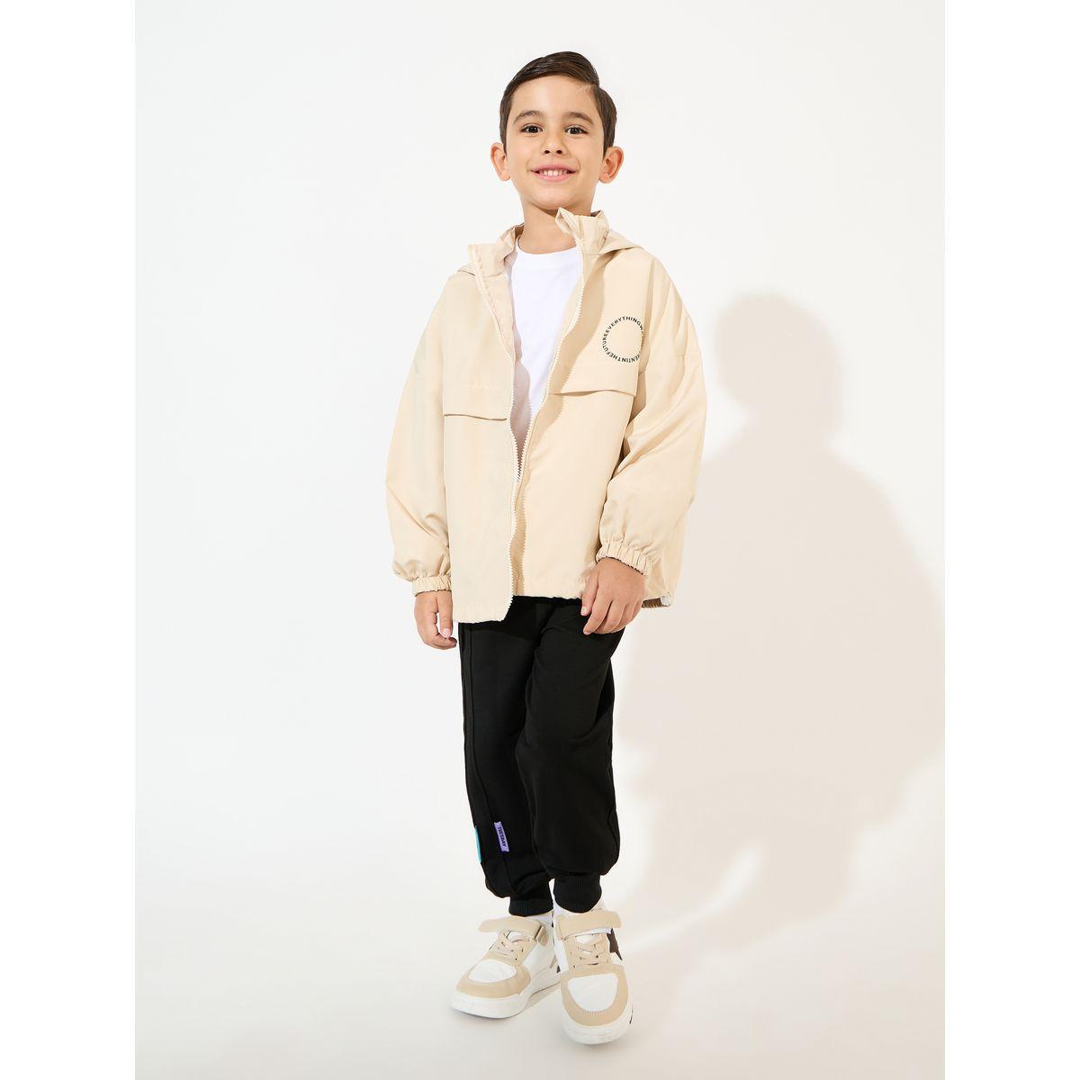 جاكيت مطبع بكتابة مع ياقة هودي وسحَّاب غلق-boys-clothing-jacketsandcoats-image-2