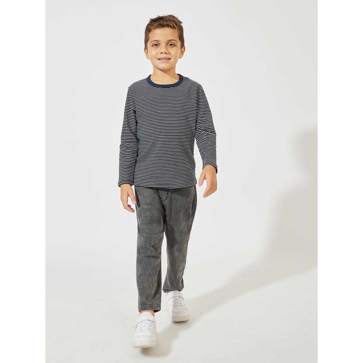 Styli Striped Long Sleeve Cotton T-Shirt-boys-clothing-tshirtsandpolos-image-2