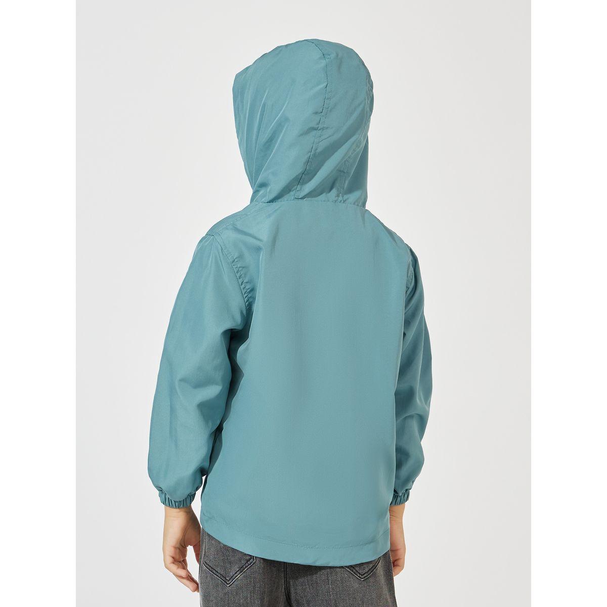 Styli Solid Patch Detail Double Deck Zipper Hooded Jacket-boys-clothing-jacketsandcoats-image-5