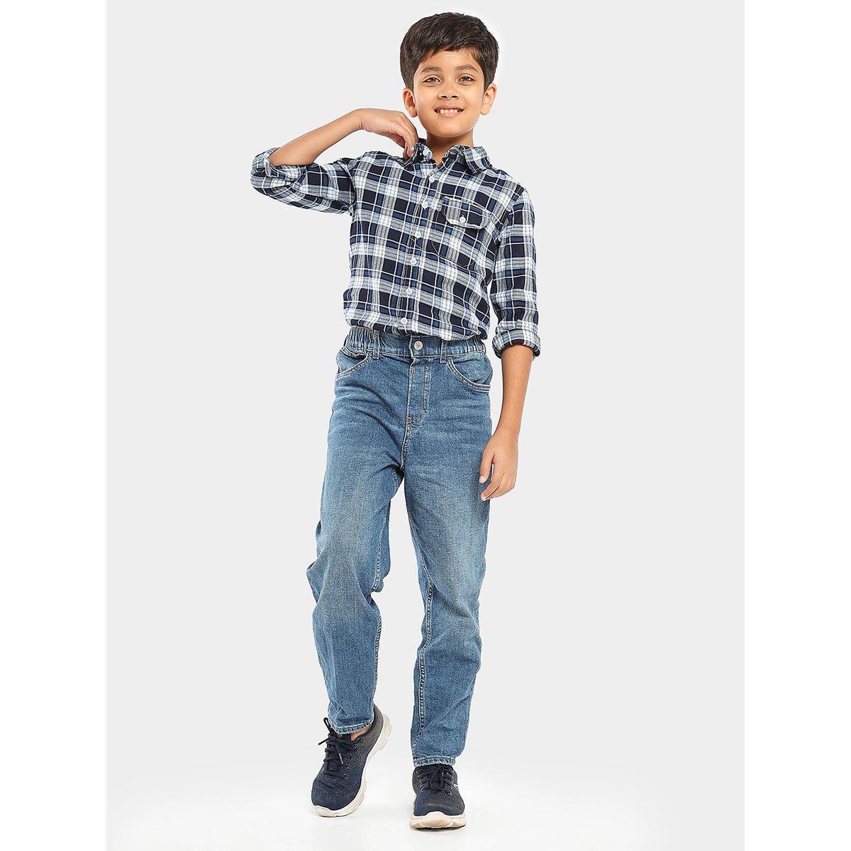 LilPicks X Styli  Checked Print Shirt with Flap Pocket-boys-clothing-shirts-image-1