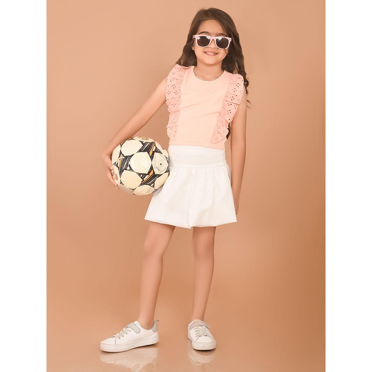 بلوزة قصيرة شيفلي مزينة بكشكش ليل بيكس × ستايلي-girls-clothing-blousesandshirts-image-1