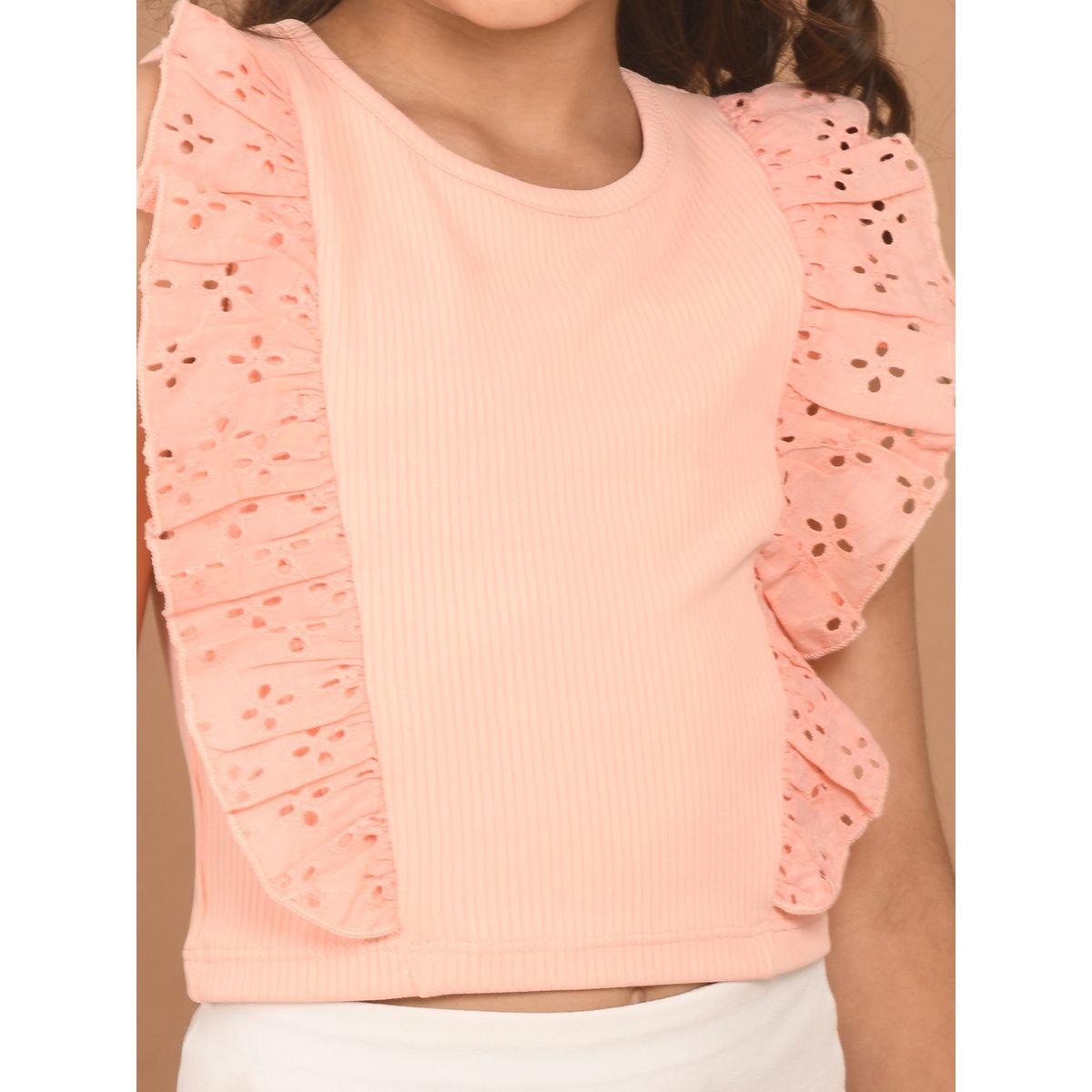 بلوزة قصيرة شيفلي مزينة بكشكش ليل بيكس × ستايلي-girls-clothing-blousesandshirts-image-6