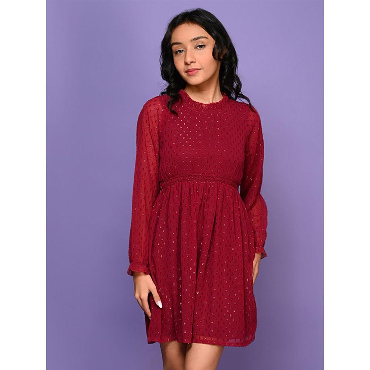 LilPicks X Styli  Lurex Long Sleeves Dress-girls-clothing-dressesandjumpsuits-image-3