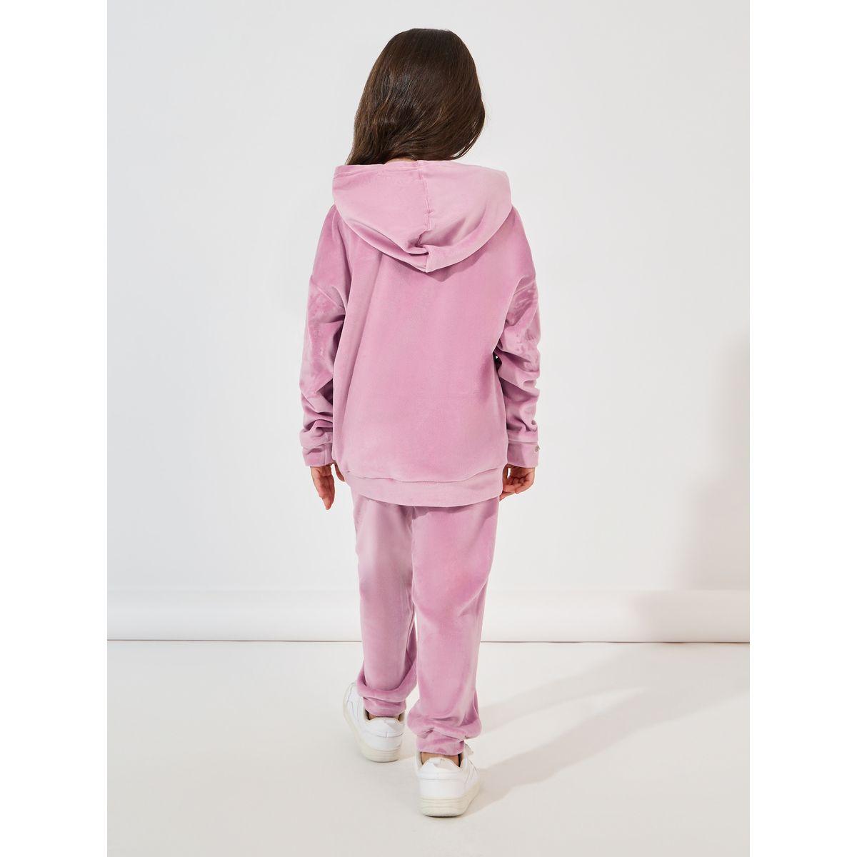 Styli Embroidery Detail Velvet Oversized Hoodie & Jogger Set-girls-clothing-setsandcoords-image-4