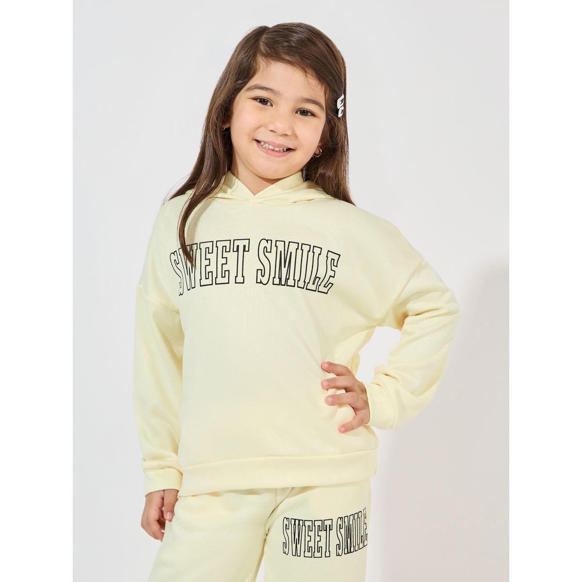 مجموعة من جوغر مع هودي بطبعة كتابة وأكتاف منخفضة-girls-clothing-setsandcoords-image-2