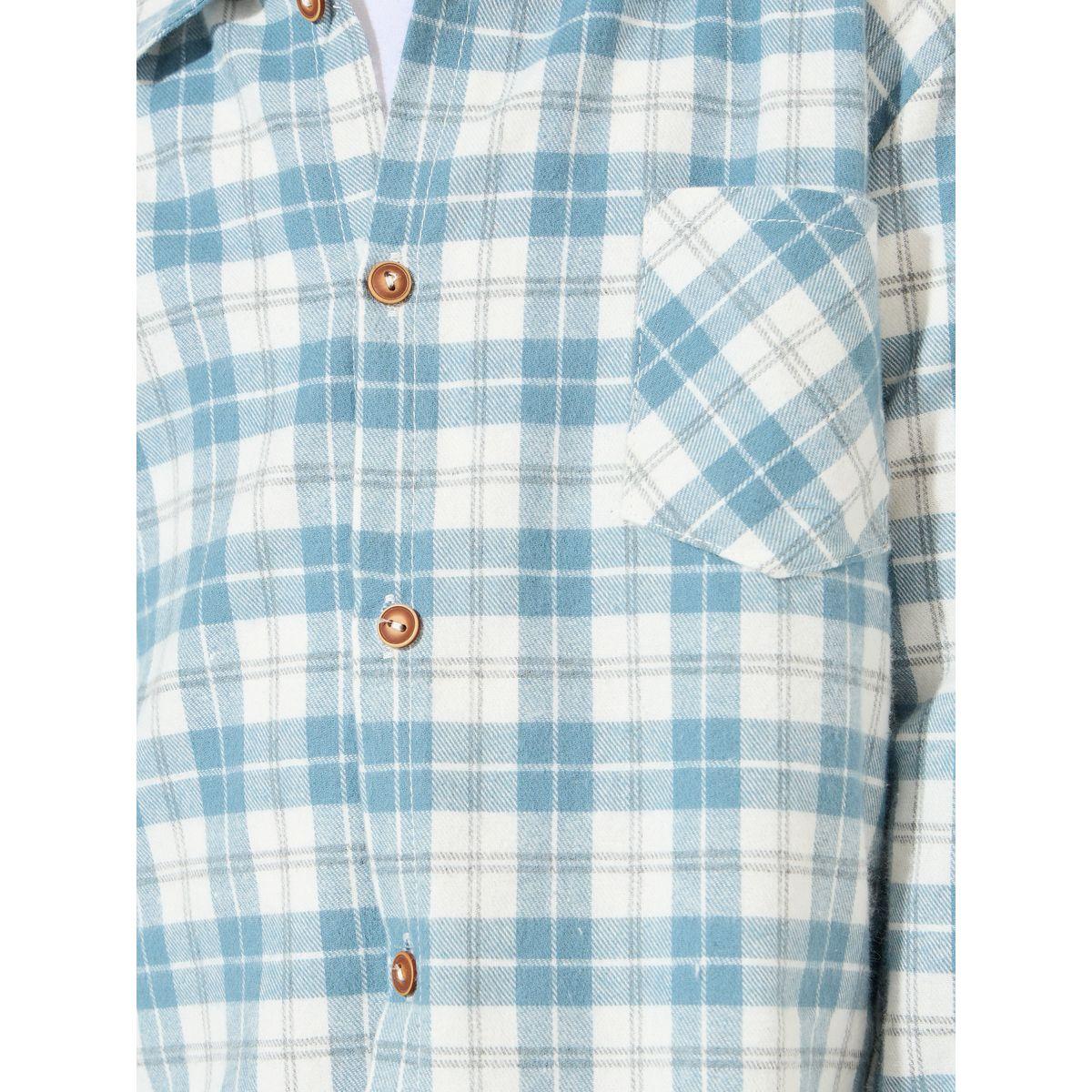 Styli Plaid Print Pocket Front Shirt-boys-clothing-shirts-image-3