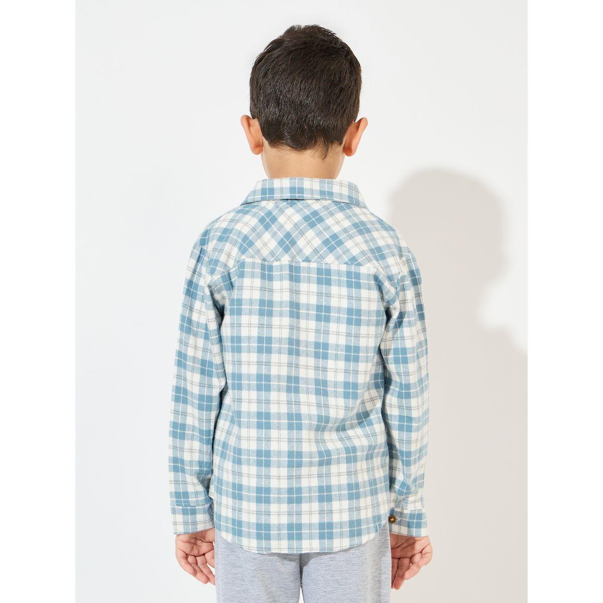 Styli Plaid Print Pocket Front Shirt-boys-clothing-shirts-image-4