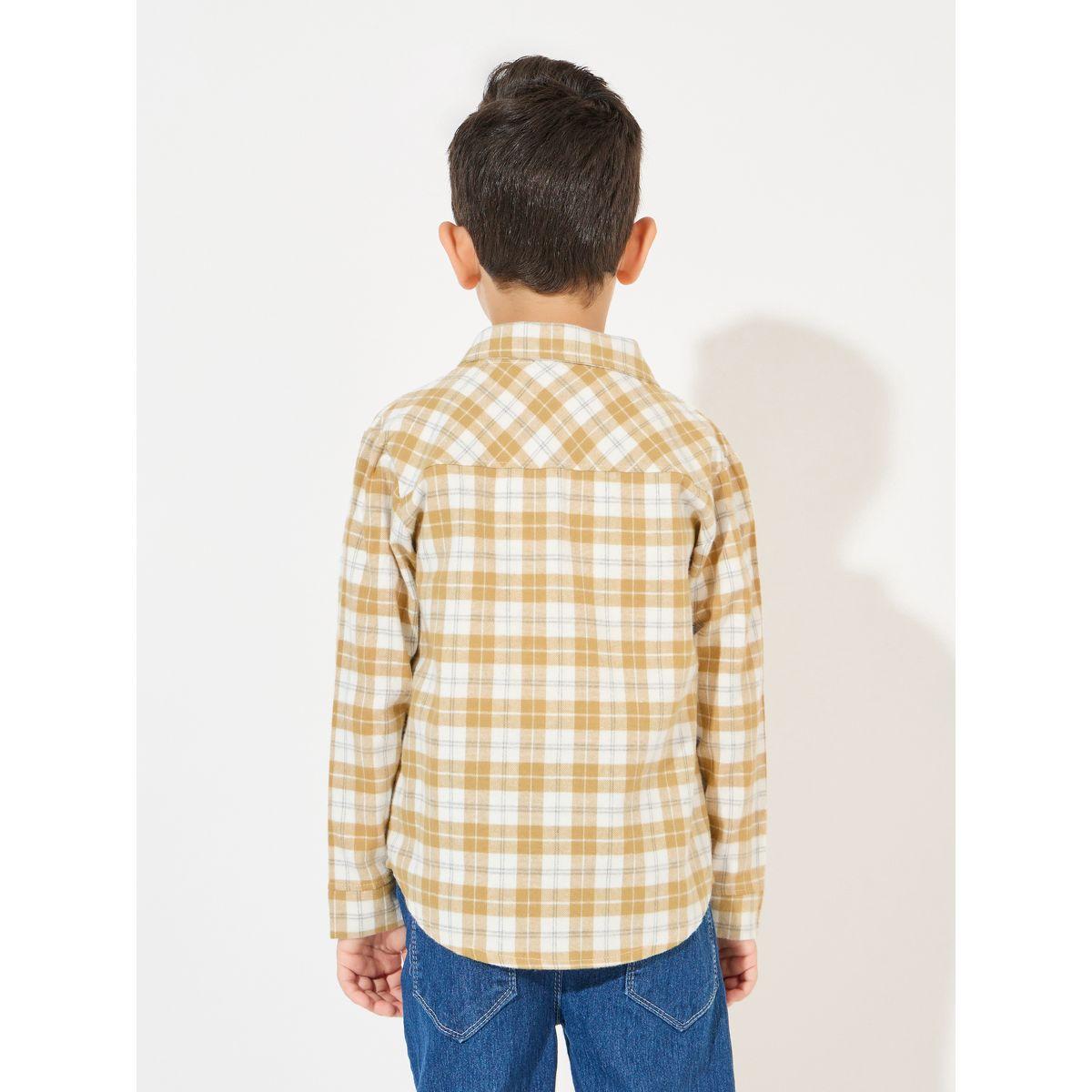 Styli Checked Casual Shirt with Buttons-boys-clothing-shirts-image-4