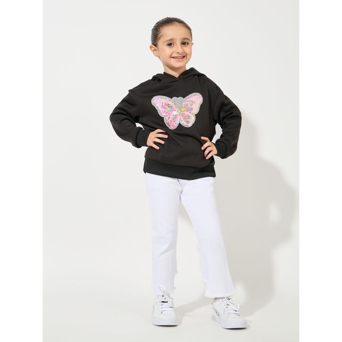 Styli Butterfly Sequin Patch Hoodie-baby-girls-clothing-sweatshirts-image-2