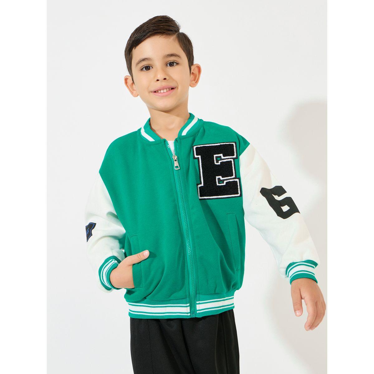 Styli Color Block Patch Detail Zip-Up Jacket-boys-clothing-jacketsandcoats-image-1