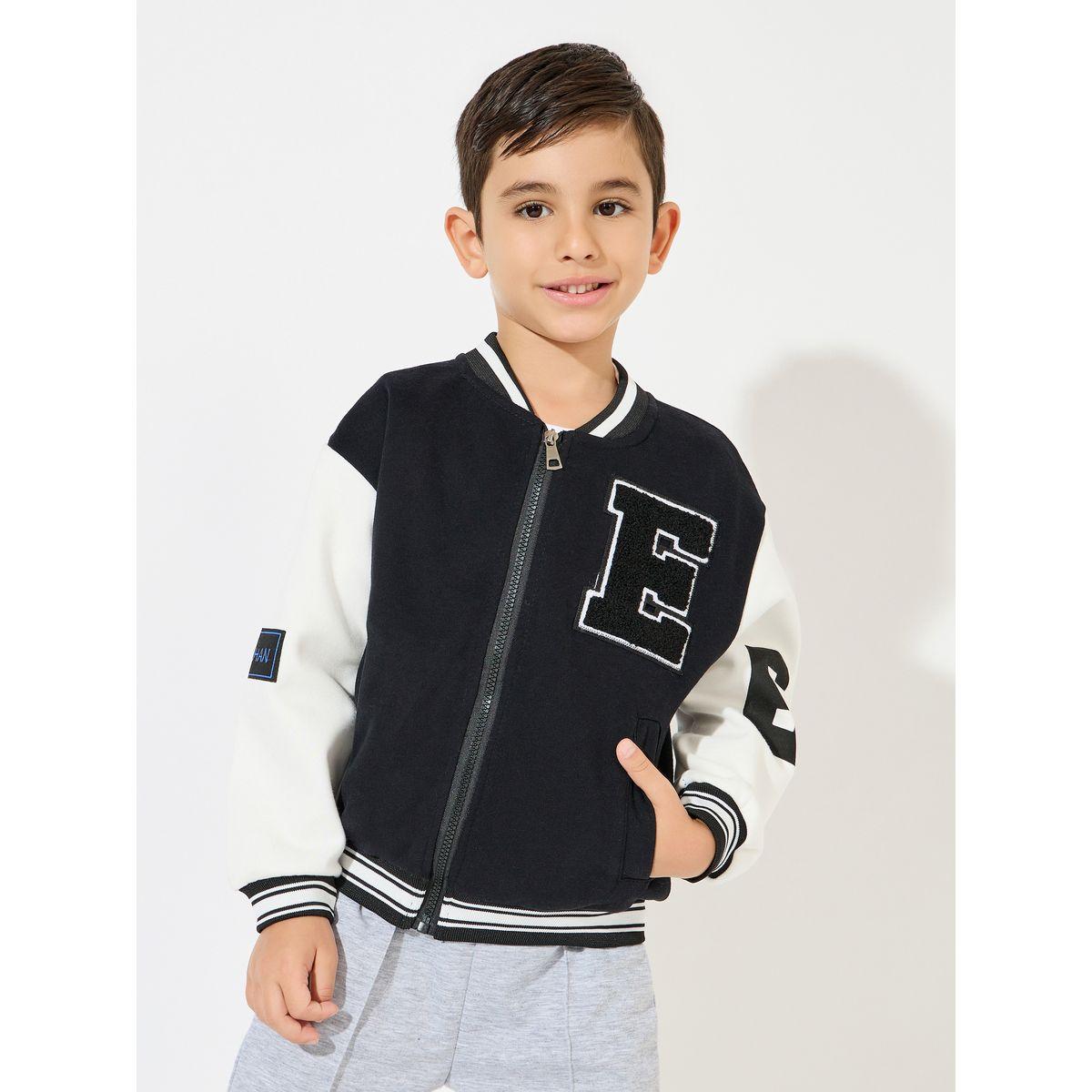 Styli Color Block Patch Detail Zip-Up Jacket-boys-clothing-jacketsandcoats-image-1