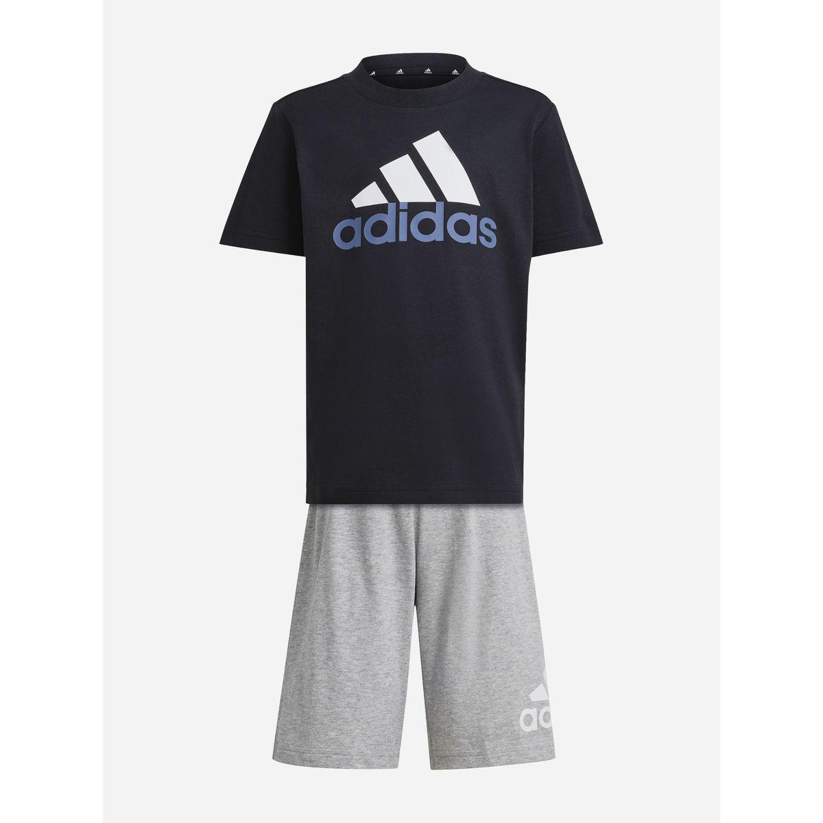 Adidas Essentials Logo T-Shirt & Shorts Set-boys-clothing-setsandcoords-image-1