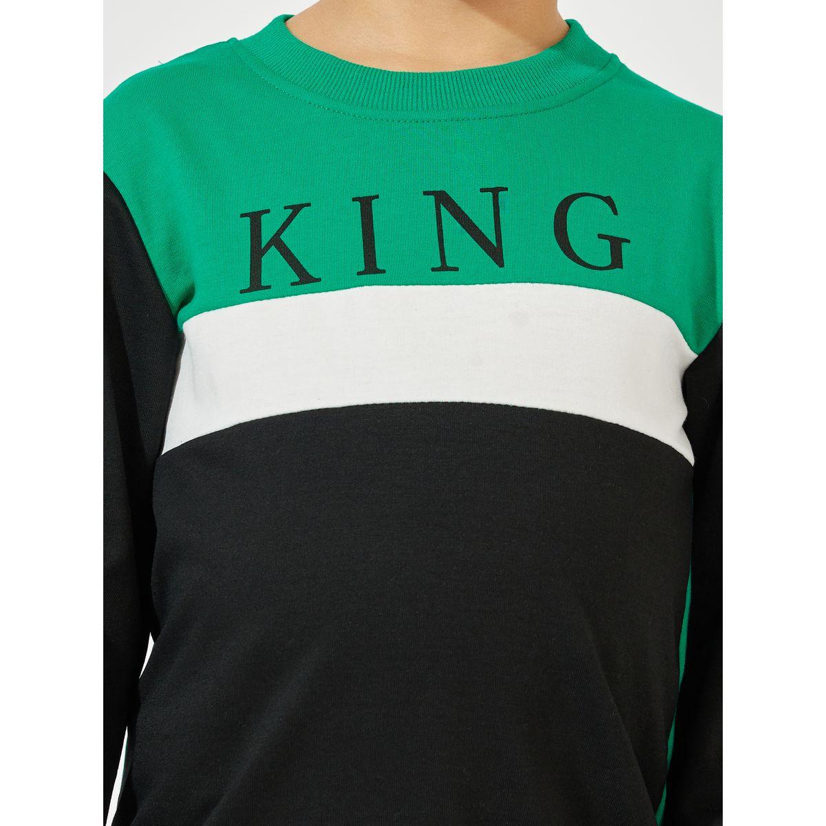 Styli Color Block Printed Lightweight Sweatshirt & Joggers Set-boys-clothing-setsandcoords-image-4
