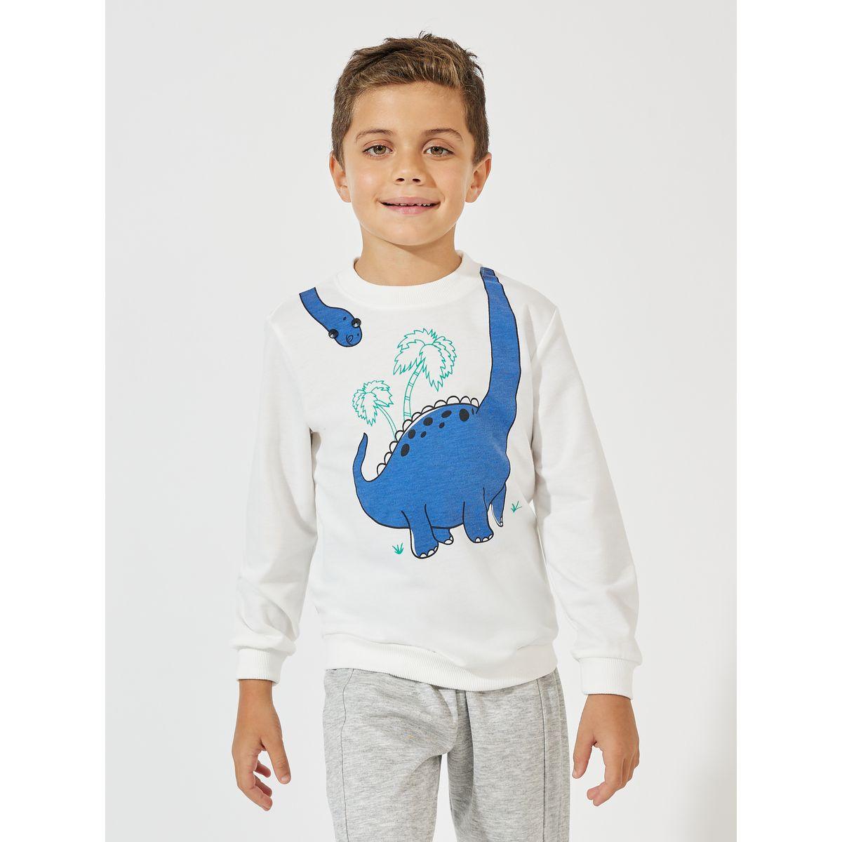 سويت شيرت خفيف بطبعة ديناصور-boys-clothing-winterwear-sweatshirts-image-1
