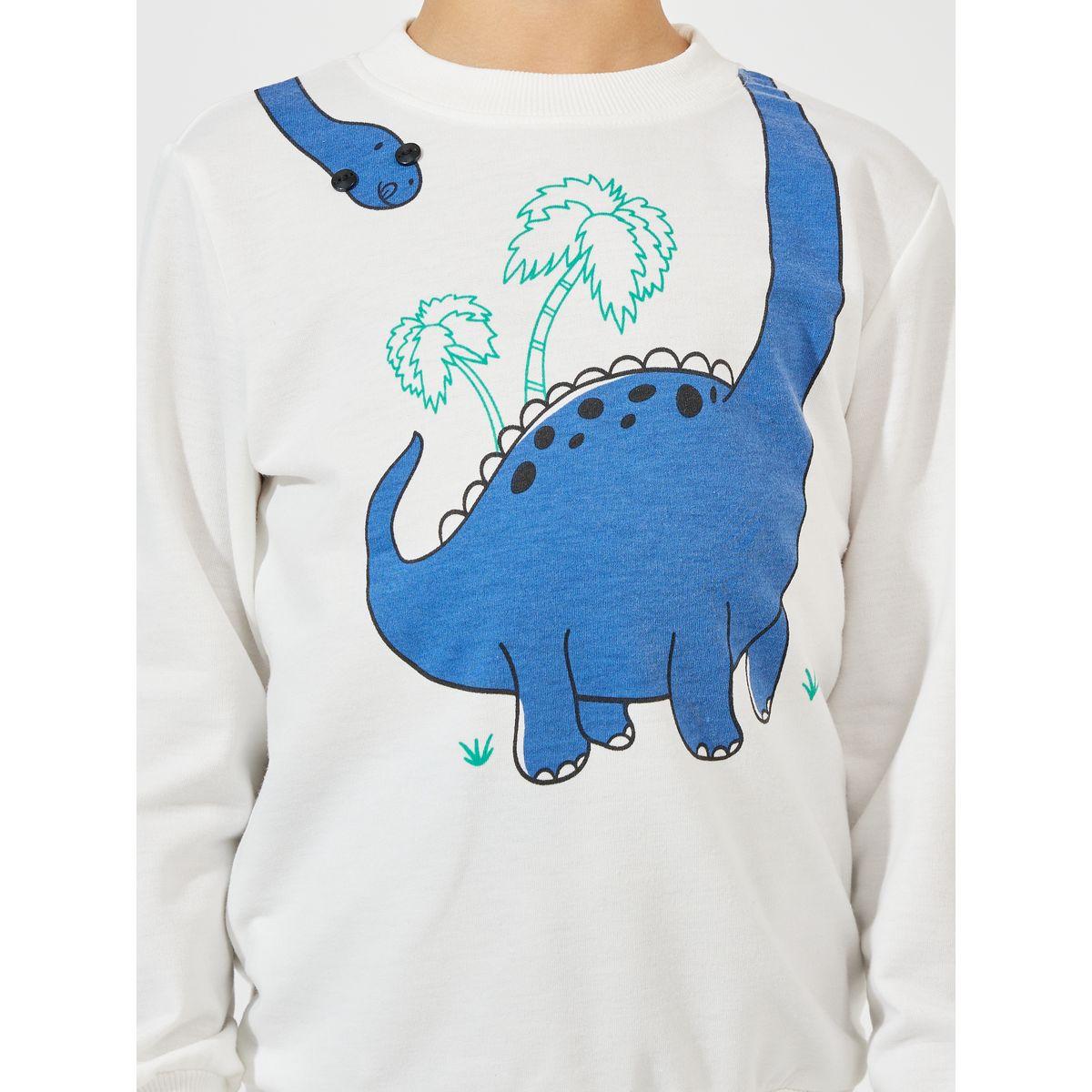 سويت شيرت خفيف بطبعة ديناصور-boys-clothing-winterwear-sweatshirts-image-3