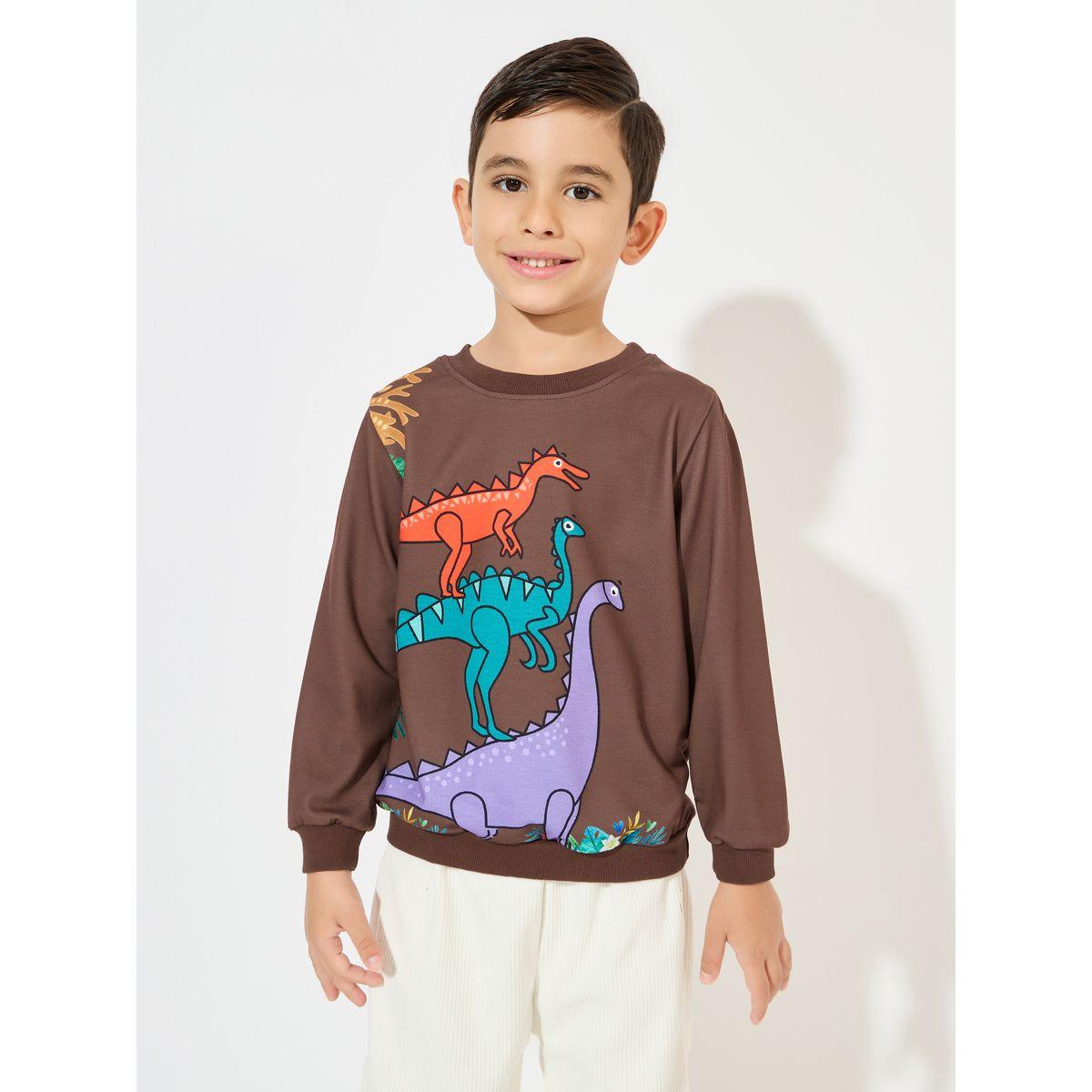 سويت شيرت مطبع بطبعة ديناصور-boys-clothing-winterwear-sweatshirts-image-1
