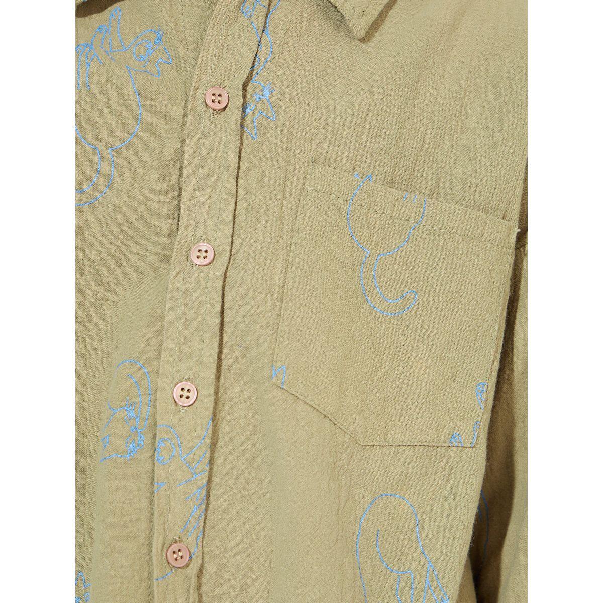 Styli Printed Patch Pocket Shirt with Buttons-boys-clothing-shirts-image-3