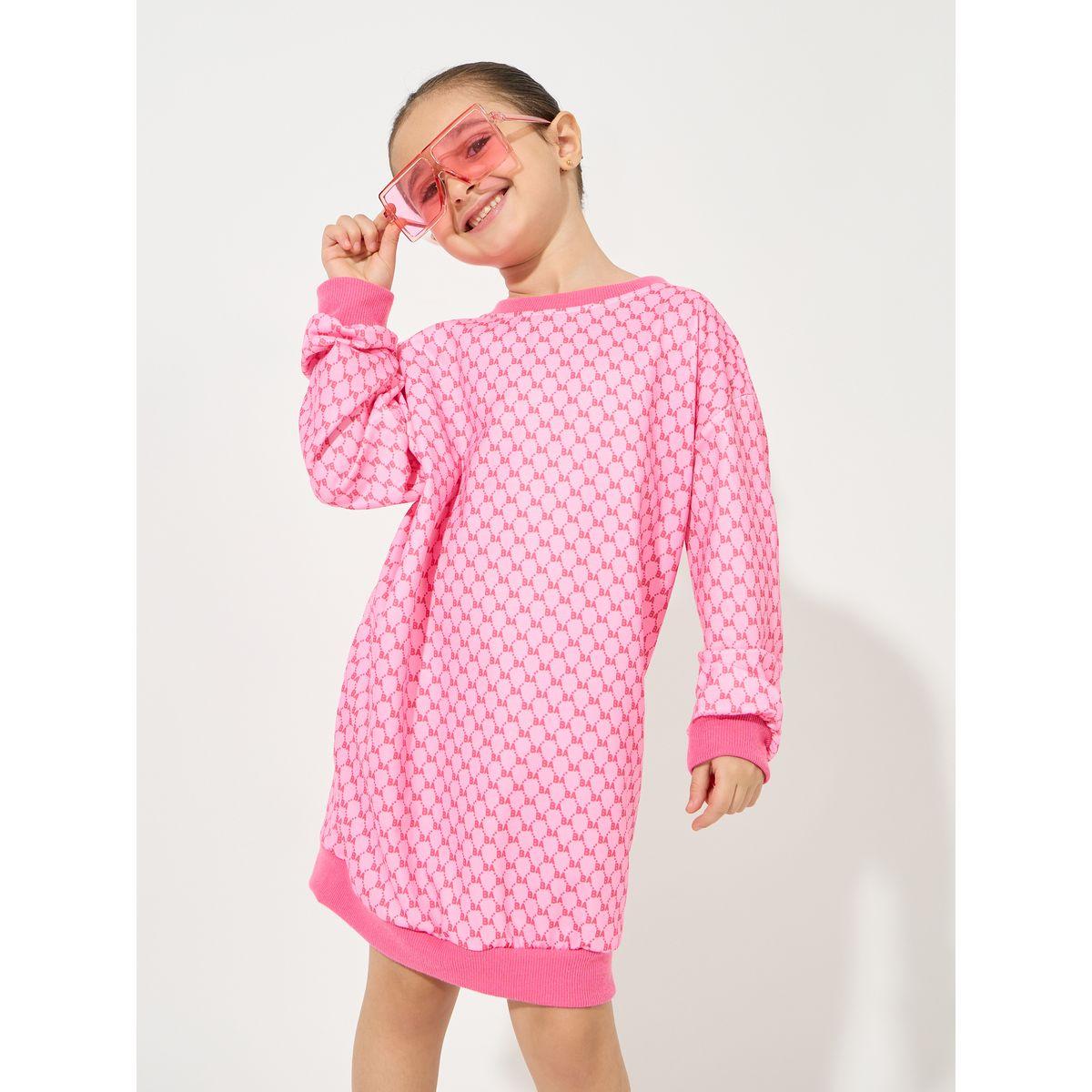 Styli AOP Longline Sweatshirt Dress-baby-girls-clothing-sweatshirts-image-2