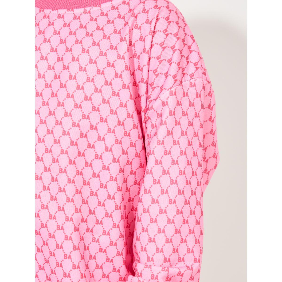فستان طويل بنمط سويت شيرت مطبع بالكامل-baby-girls-clothing-sweatshirts-image-3