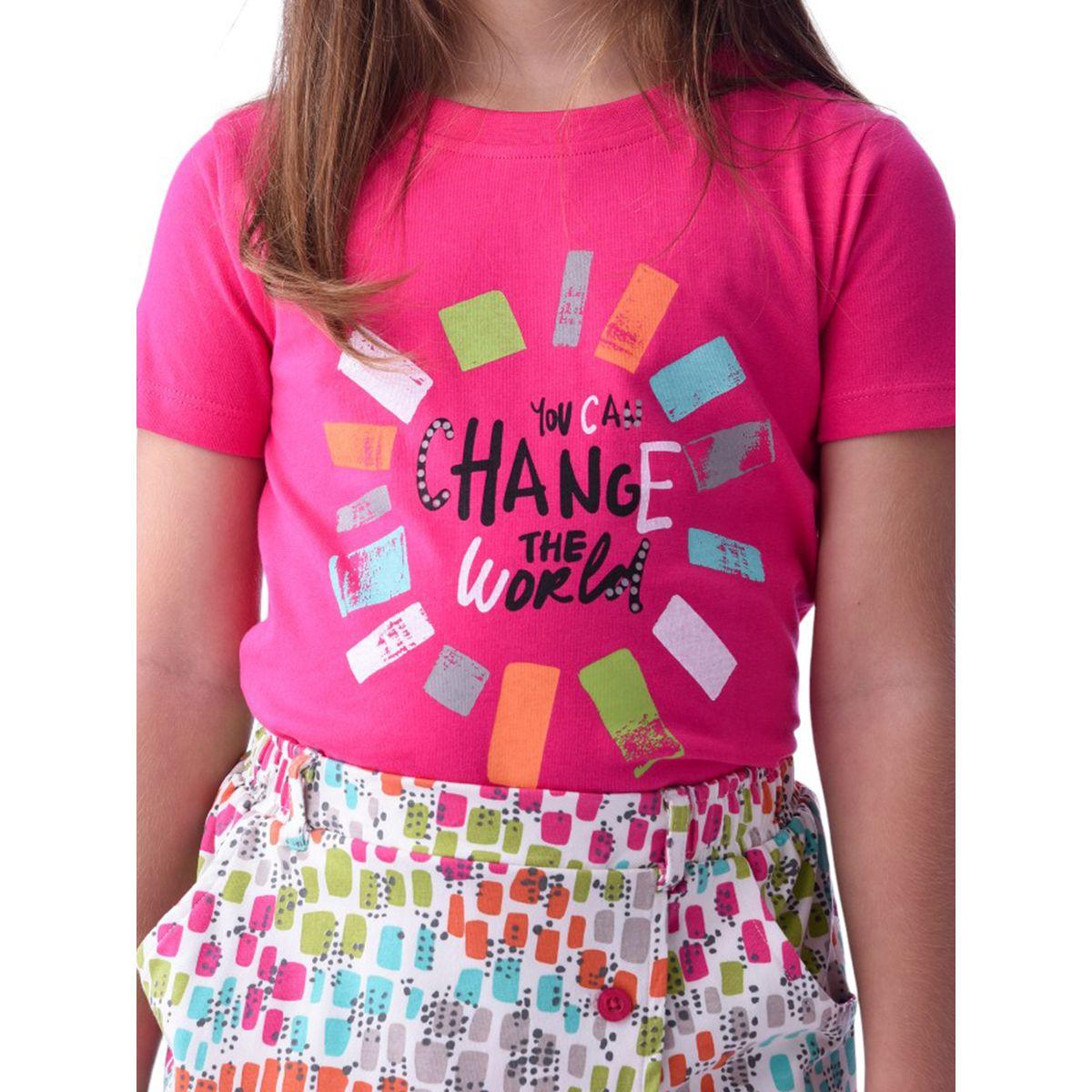 Victor and Jane X Styli  Graphic Print T-Shirt & AOP Skorts Sets-girls-clothing-setsandcoords-image-3