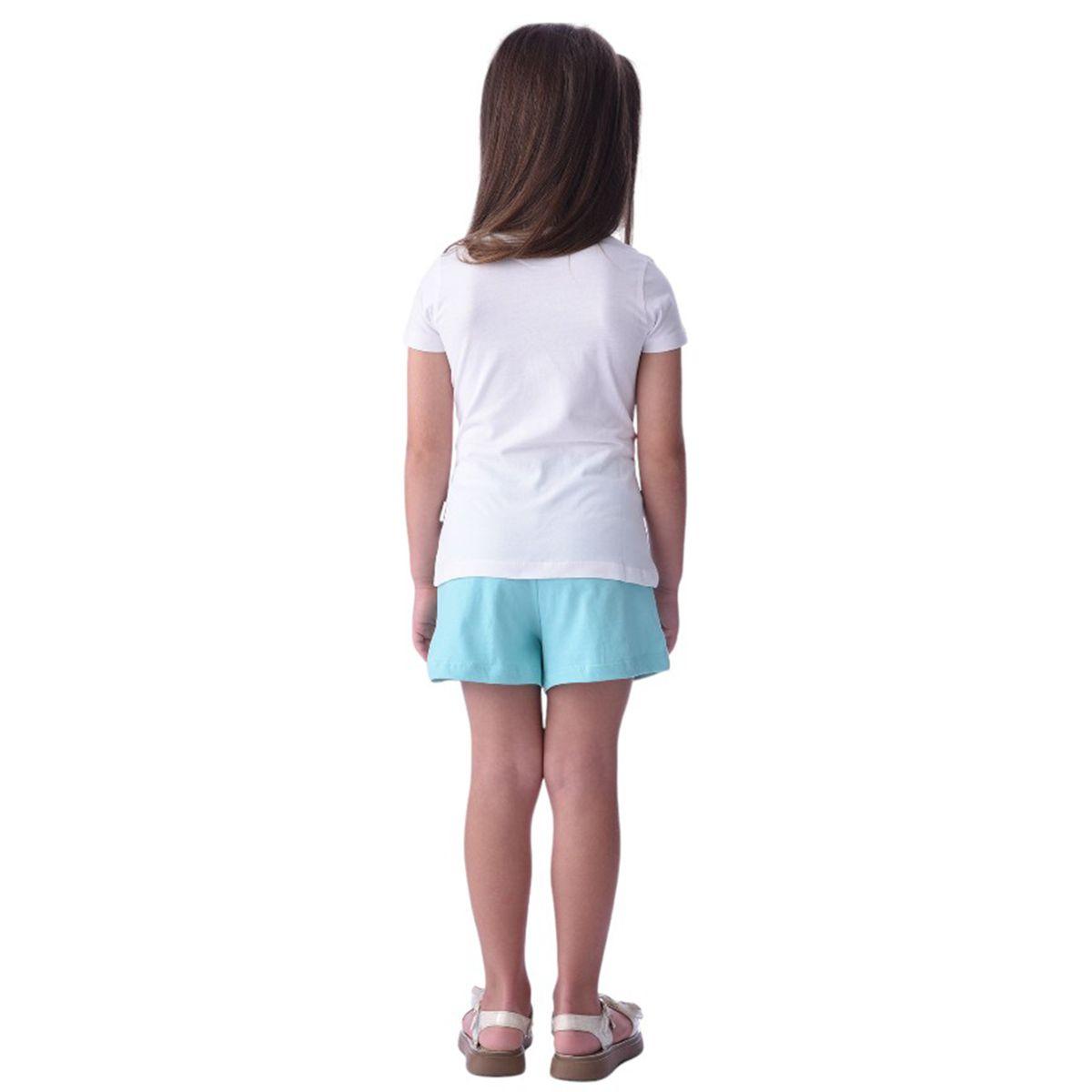 مجموعة من شورت مع تيشيرت بطبعة جرافيك فيكتور آند جين × ستايلي-girls-clothing-setsandcoords-image-5