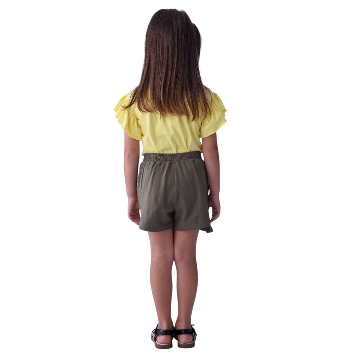 مجموعة من سكورت مع تيشيرت بطبعة فلامنجو فيكتور آند جين × ستايلي-girls-clothing-setsandcoords-image-4