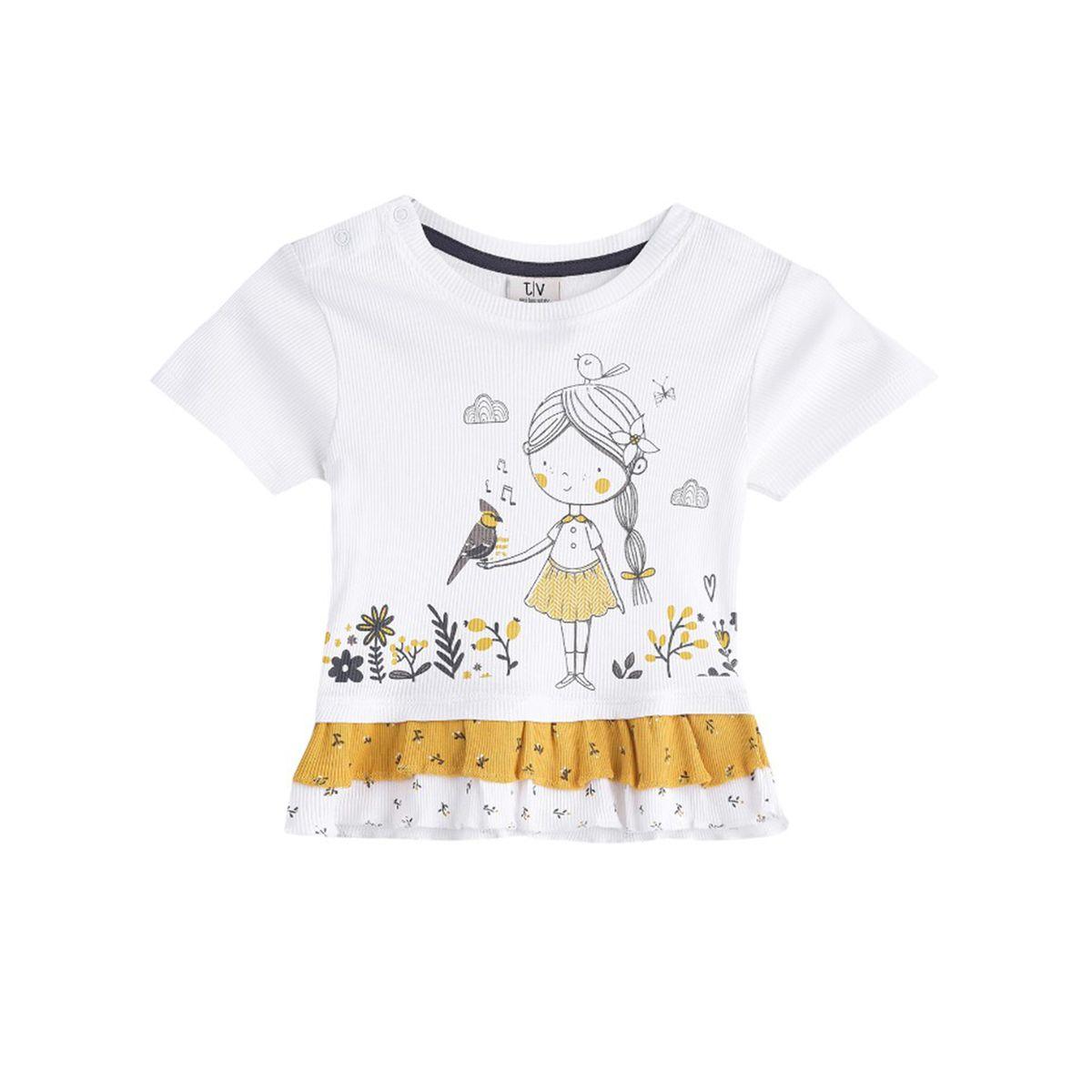 مجموعة من شورت وبلوزة مزينة بطبقات فيكتور آند جين × ستايلي-girls-clothing-setsandcoords-image-3