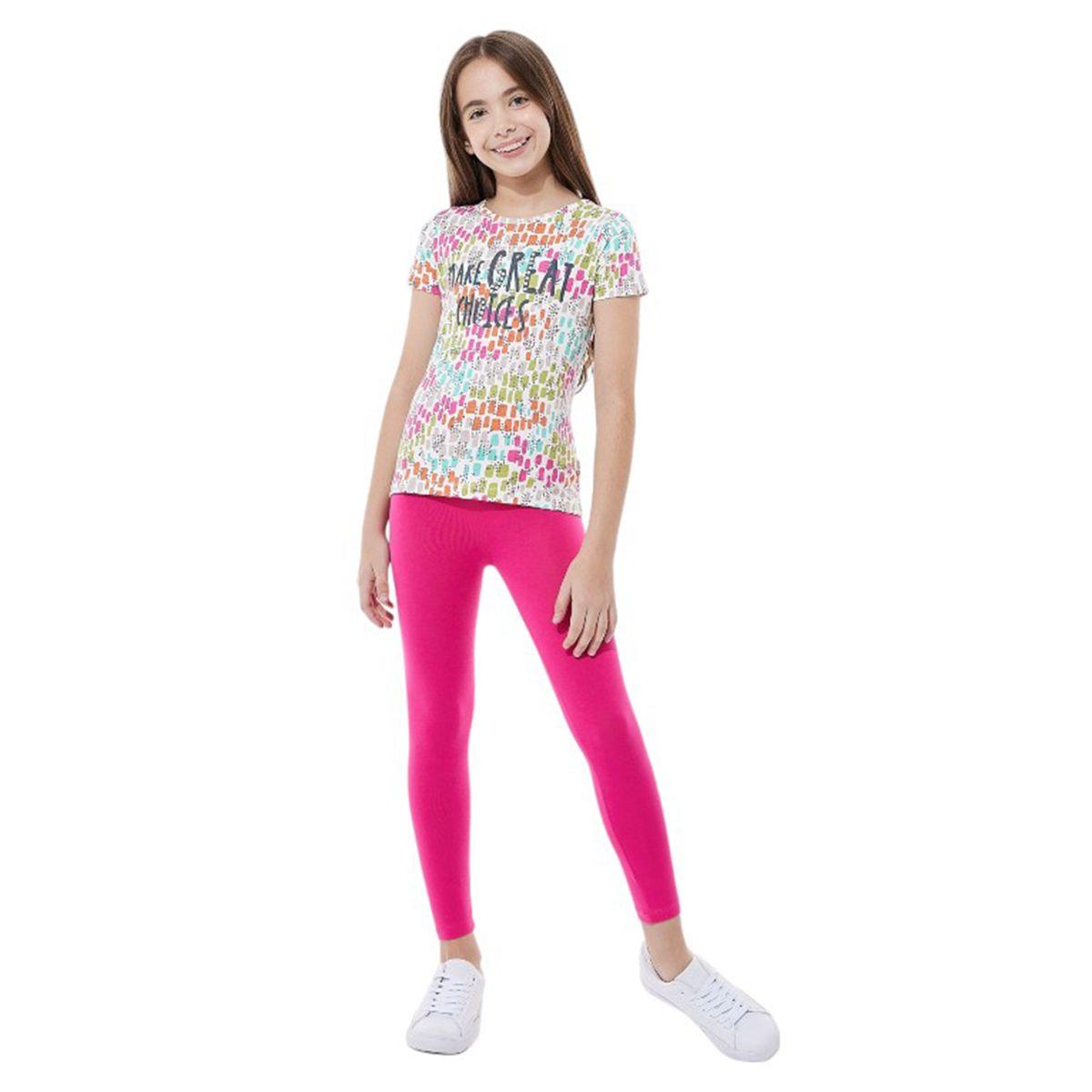 Victor and Jane X Styli  All Over Print T-Shirt & Leggings Set-girls-clothing-setsandcoords-image-1