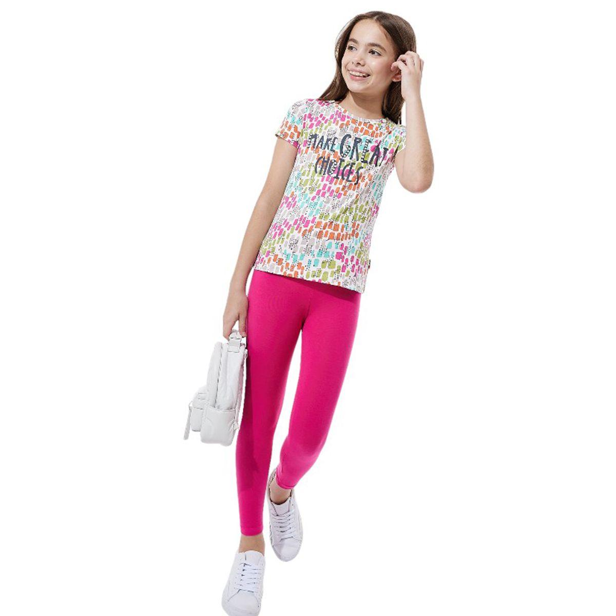 مجموعة من ليقنز وتيشيرت مطبع بالكامل فيكتور آند جين × ستايلي-girls-clothing-setsandcoords-image-5