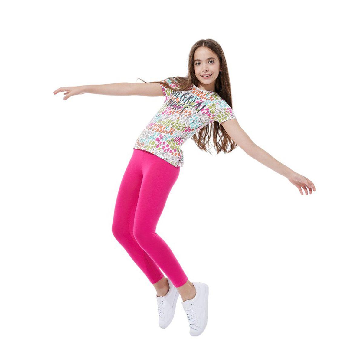 مجموعة من ليقنز وتيشيرت مطبع بالكامل فيكتور آند جين × ستايلي-girls-clothing-setsandcoords-image-7