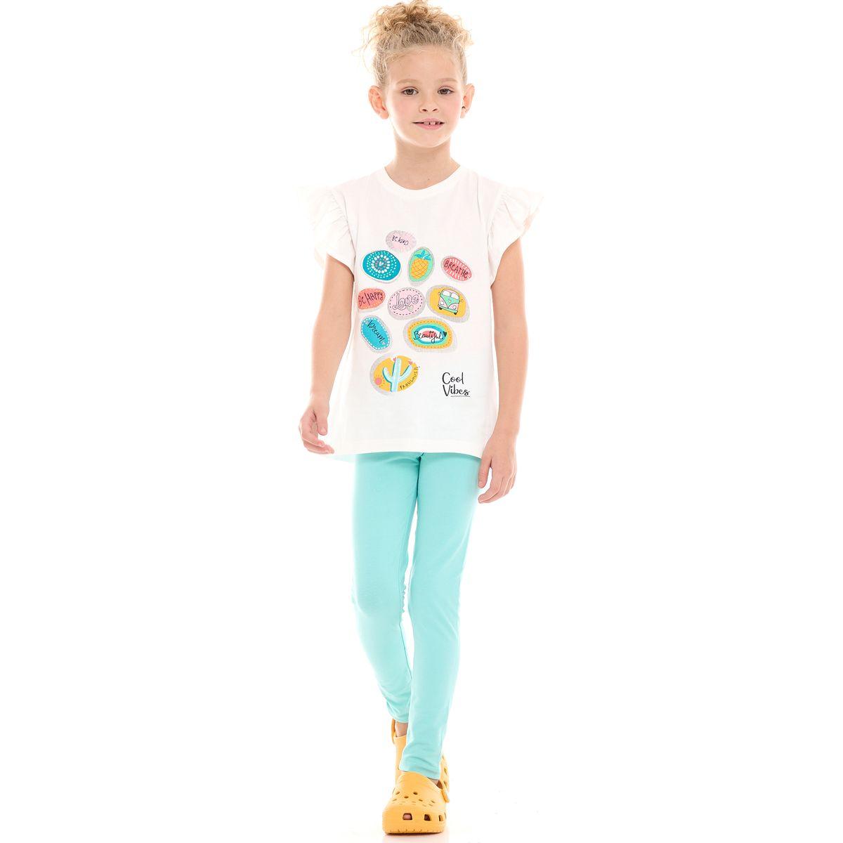 Victor and Jane X Styli  Frill Sleeves Graphic Top & Leggings Set-girls-clothing-setsandcoords-image-1