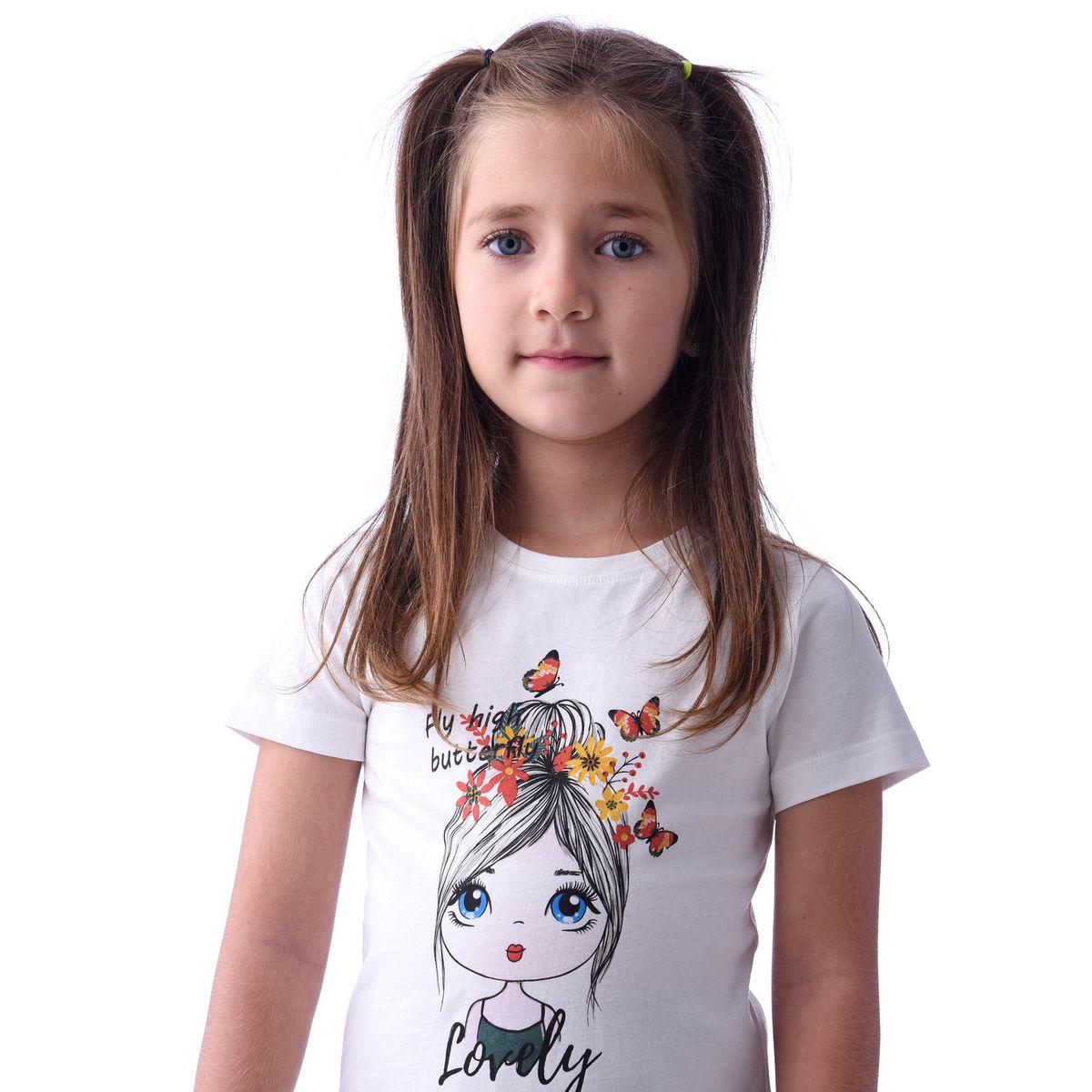 مجموعة من ليقنز مع تيشيرت بطبعة جرافيك فيكتور آند جين × ستايلي-girls-clothing-setsandcoords-image-2