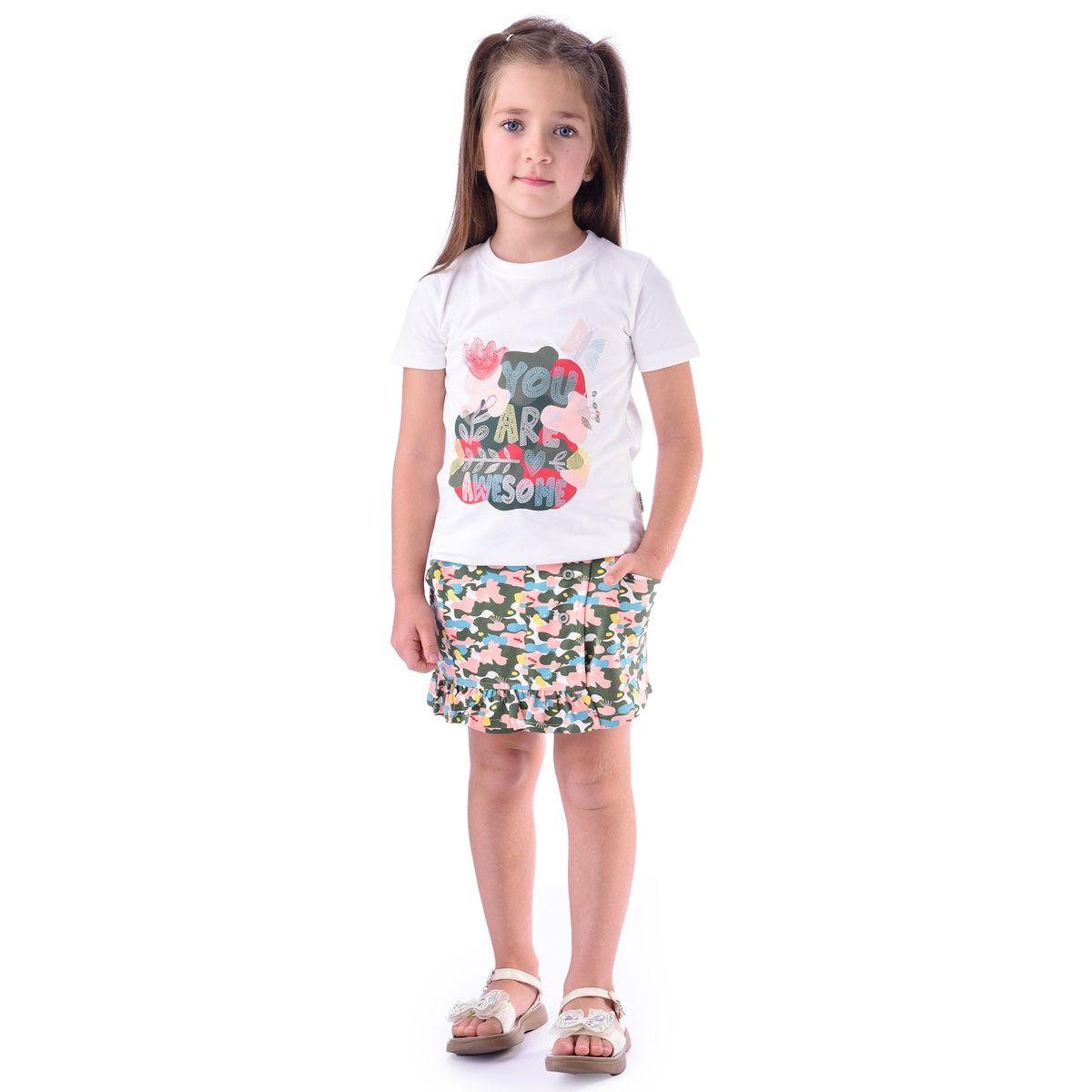 مجموعة من سكورت مطبع بالكامل مع تيشيرت بياقة دائرية فيكتور آند جين × ستايلي-girls-clothing-setsandcoords-image-2