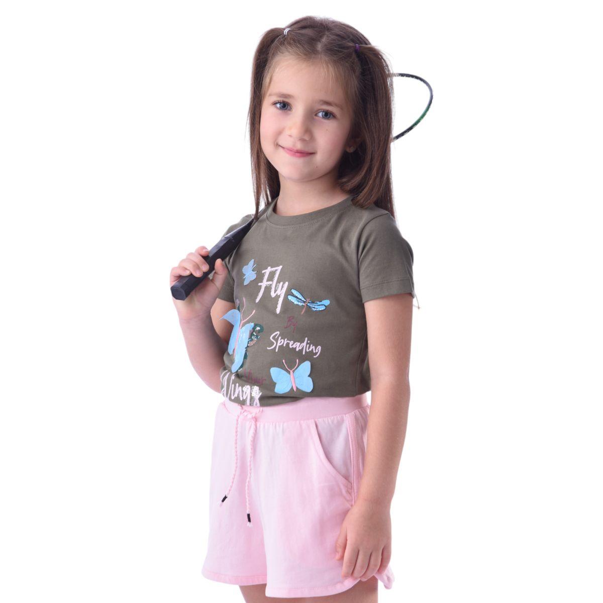Victor and Jane X Styli  Butterfly Graphic Print T-Shirt & Shorts Set-girls-clothing-setsandcoords-image-7