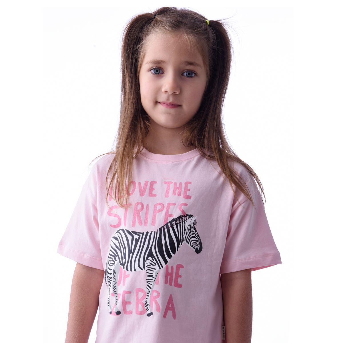 Victor and Jane X Styli  Zebra Print T-Shirt & Leggings Set-girls-clothing-setsandcoords-image-2