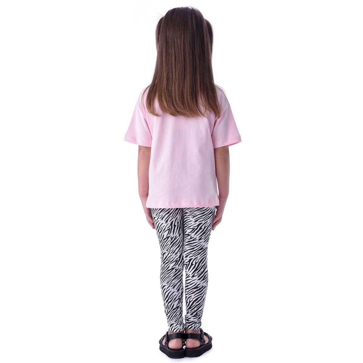 Victor and Jane X Styli  Zebra Print T-Shirt & Leggings Set-girls-clothing-setsandcoords-image-4