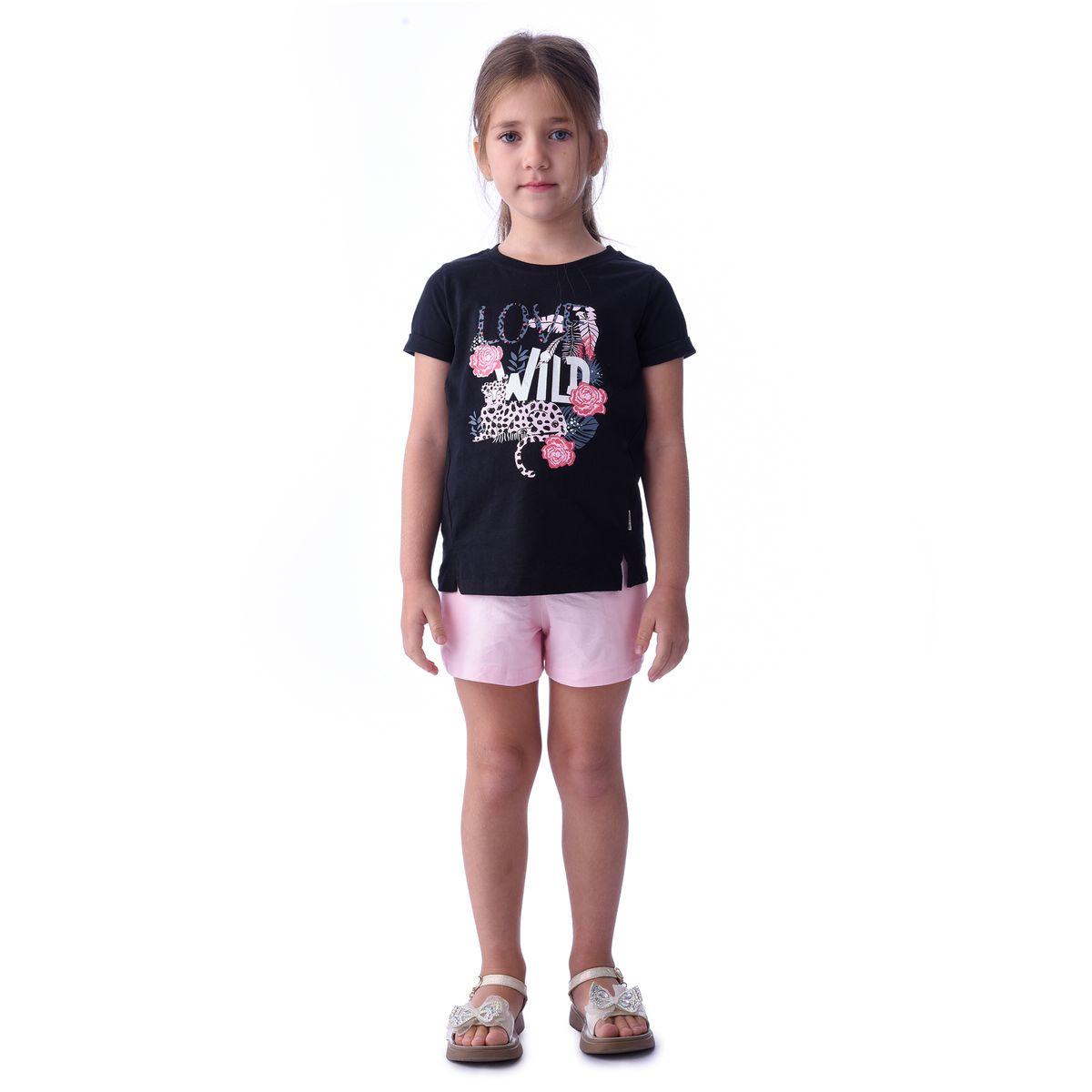Victor and Jane X Styli  Round Neck Printed T-Shirt & Shorts Set-girls-clothing-setsandcoords-image-1