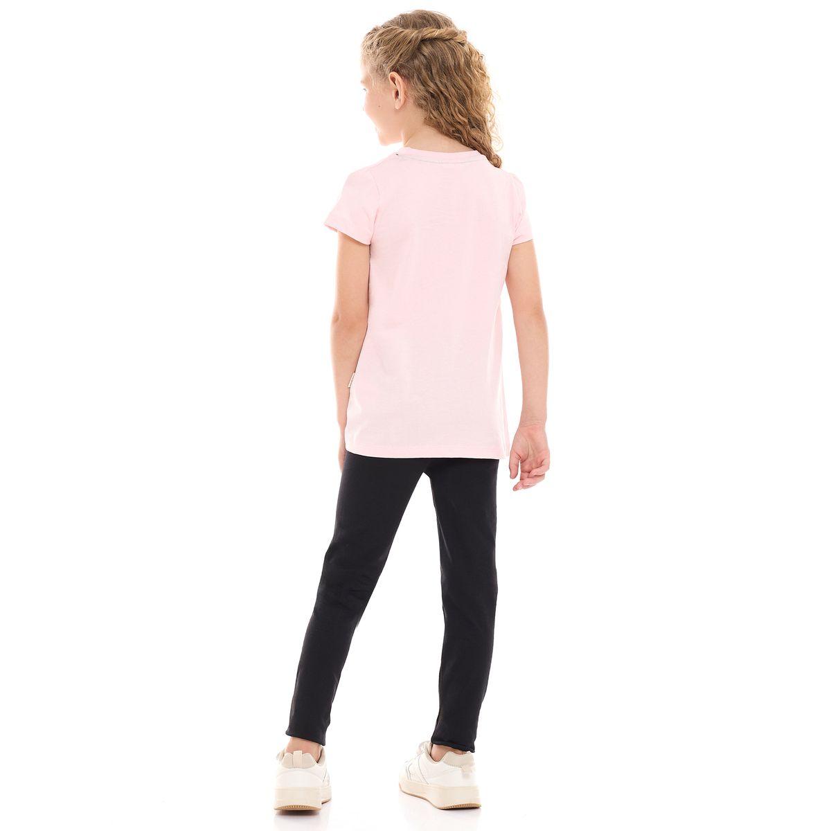 Victor and Jane X Styli  Leaf Print Knot Detail T-Shirt & Leggings Set-girls-clothing-setsandcoords-image-2
