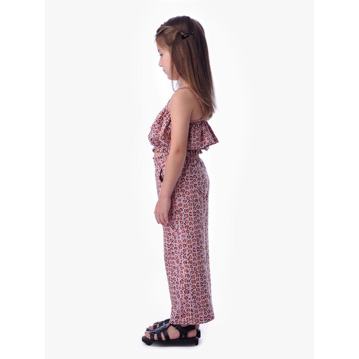 Victor and Jane X Styli  Animal Print Layered Crop Top & Pants Set-girls-clothing-setsandcoords-image-3